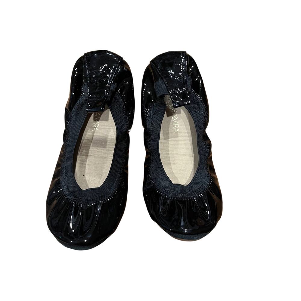 Yosi Samra Ballet Shoes girls size 1 black patent dress